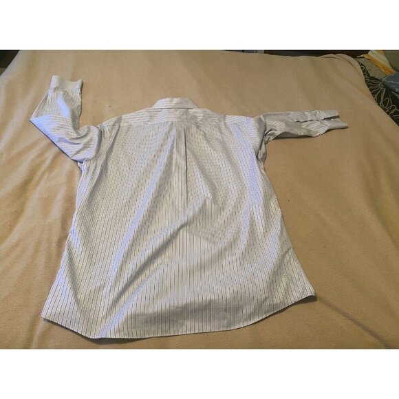 Cremieux Mens Shirt Button 100% Prima Cotton Long Sleeve 17/35 Large - Picture 5 of 9